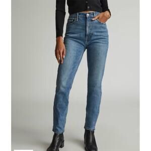 NWT Everlane The Original Cheeky Jean in Worn-In Mid Blue Size 27